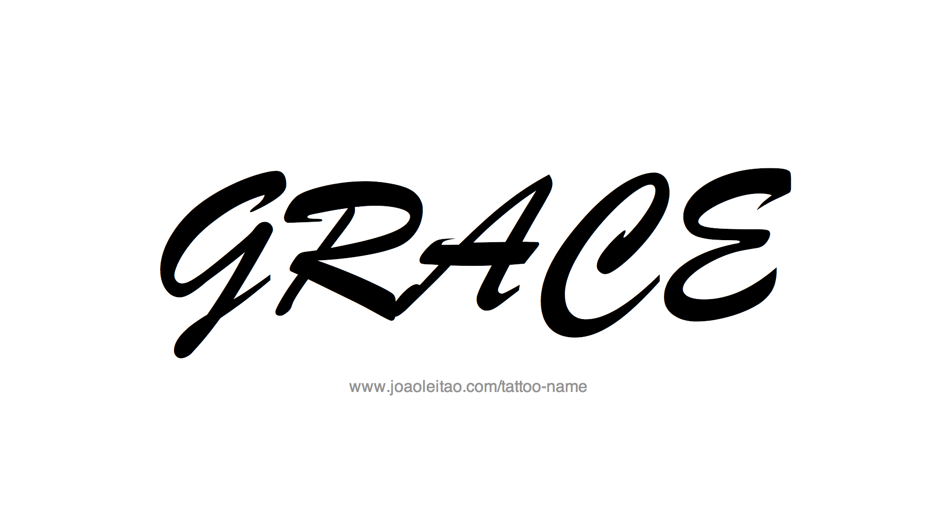 Grace Name Tattoo Designs